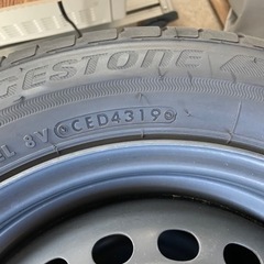 バリ山夏タイヤ155/65R14ブリヂストンエコピア4本セットの画像