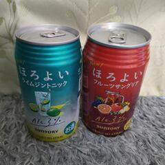 ほろよい2本　ライムジントニック、フルーツサングリア