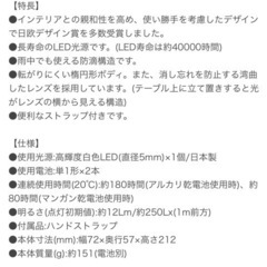 3/16まで　懐中電灯の画像