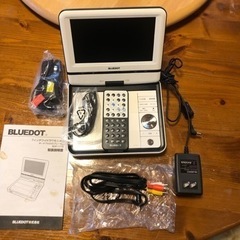（3/27まで）BLUEDOT 7インチワイドTFTモニター　ポータブルDVDプレイヤーBDP-1716の画像