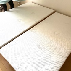 【土日限定価格】セミダブルベッド すのこ マットレス付