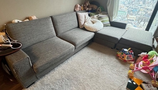 L字カウチソファ