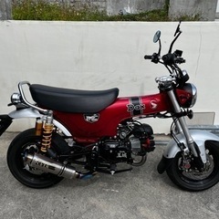 ダックス125用フルチタンオーバーマフラーの画像
