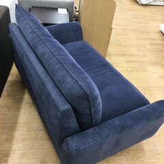 ★ジモティ割あり★  ソファ 紺　ネイビー W130×D73×H76 クリーニング済み SJ5242