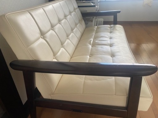 ソファ【引取希望】カリモク 2シーター アイボリー☆★