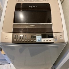 乾燥機能付き洗濯機　8kg /4.5kg  日立　BW-D8SVの画像