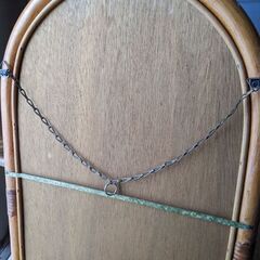 【値下げ】ラタンの鏡の画像