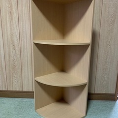 コーナー用3段カラーボックス