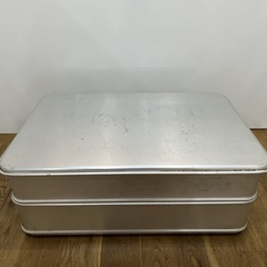 ★☆★中古美品　アルミ製フタ付き2段コンテナボックス　食肉保管使...