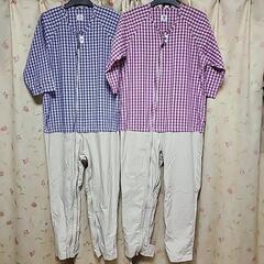 お値下げ　介護用つなぎ服2枚