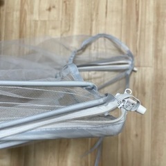 蚊帳 ベビーカー チャック 白の画像