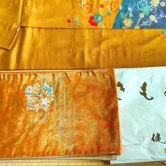 きもの（正絹）+帯+帯揚げ帯締め　セットの画像