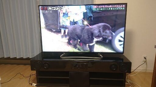 55型AQUOS薄型テレビ(LC-55W30)＋SHARPシアターラックシステム(AN-ACX2)