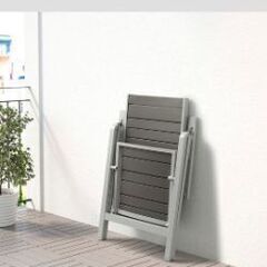 IKEA 屋外 リクライニングチェア 椅子 2脚の画像