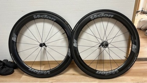 ロードバイク カーボンホイール vision meteon 55sl タイヤ付き チューブラー