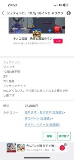 シュヒティッヒ 10.5J 18インチ ドリケツ