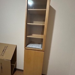 ★無印良品 組み合わせて使える木製収納 ミドルタイプ スリム ガ...