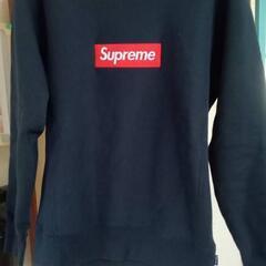 Supreme トレーナー　ネイビーボックスロゴ　美品Sサイズ

