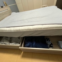 【決まりました】家具 ベッド ダブルベッドの画像