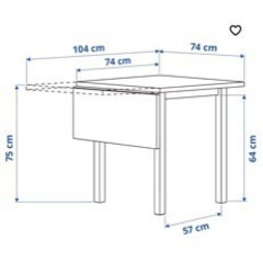 IKEA テーブル　NORDVIKEN ノルドヴィーケン の画像
