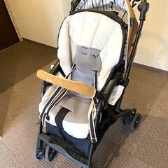 良品ベビーカー スゴカル 4キャス compact エッグショック HH ベルガモットイエロー コンビ製の画像