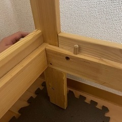 IKEAセミダブルベッドフレームの画像