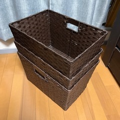 収納カゴ 家具 収納家具 収納ケース（3個）
