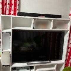 テレビ台　ホワイト　状態良き　【値下げ対応可】