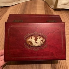 【アンティーク調】オルゴール付きアクセサリーケース/小物入れの画像