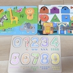 ［お取引決定］知育玩具 おもちゃ パズル 3点セット