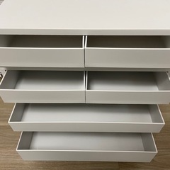 無印良品 ポリプロピレンケース 横ワイド ホワイトグレー セットの画像