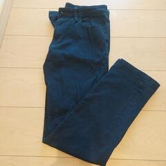 ユニクロスキニージーンズテーパード紺76cm