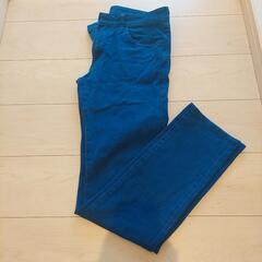 ユニクロスキニージーンズテーパード紺明るめ76cm