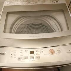 決まりました【美品】2021年 aqua製 全自動洗濯機5k洗い...