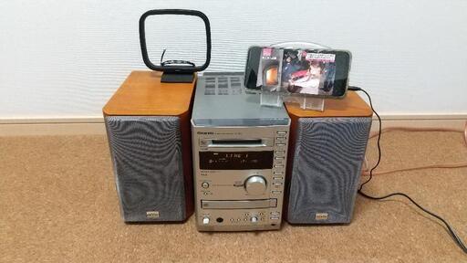 7/19更新 【値引き中】\nジャンク ONKYO オンキョー CD MD コンポ X-A7 MD16枚付き