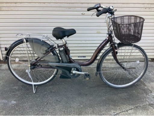 342  ヤマハ最新機種電動アシスト自転車pas natura26インチ　ブラウンアルミ