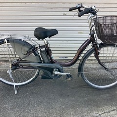 342 ヤマハ最新機種電動アシスト自転車pas natura26インチ ブラウンアルミ