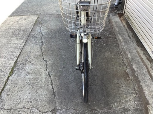 343  ブリヂストン最新機種電動アシスト自転車フロンティア26インチ アイボリーアルミ