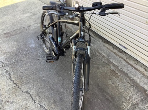 347  パナソニック最新機種電動アシスト自転車ハリヤー26インチ  ブラックアルミボディ
