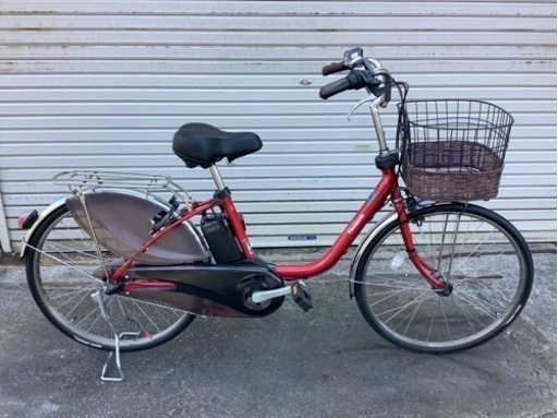 No1モデル レッド系パナソニックギュット子供乗せ電動アシスト自転車