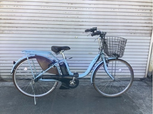 353  ブリヂストン新機種電動アシスト自転車アシスタ26インチ　ミズイロアルミボディー