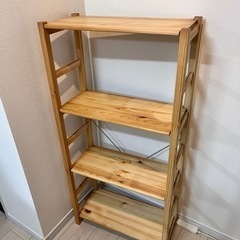 無印良品パイン材ユニットシェルフキッチン棚