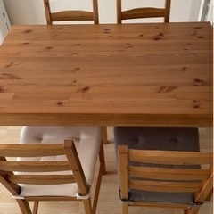 IKEA ダイニングセット　テーブル　イス　ヨックモック