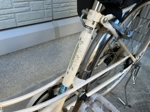 自転車 シティサイクル 26インチ チャイルドシート 新品レインカバー付き