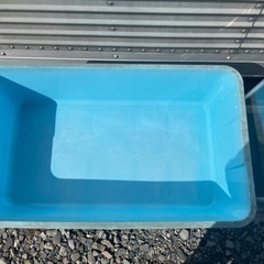 60センチ水槽、トロ舟、プラ容器3点セットの画像