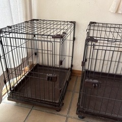 【受け渡し者決まりました】アイリスオーヤマ ペットケージ トイレトレーニングセットの画像