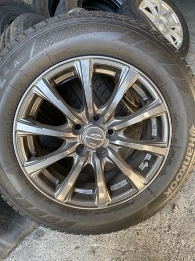 今週中の受け渡しで5000円引きます！【美品】195/65R15スタッドレスアルミホイール4本