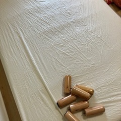 【0円】ダブルベッド ベッド 足つき ベット マットレスベッドの画像