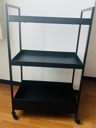 スチームラック　3段　ブラック
