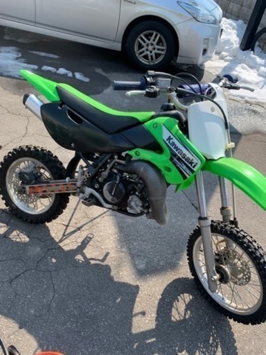 動作良好 KAWASAK カワサキ バイク 80cc モトクロス オフロード仕様 旧車